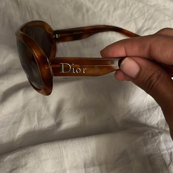 Vintage authentic Dior sunglasses brown aviator like new unisex unique - Picture 2 of 3